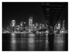 Sydney Skyline and Harbour Bridge Panorama b&w